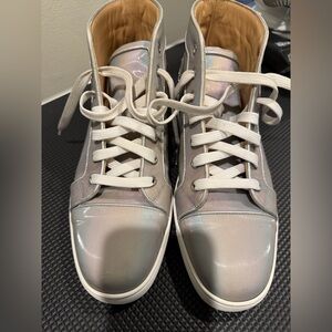 Christian Louboutin Iridescent Gray Sneakers